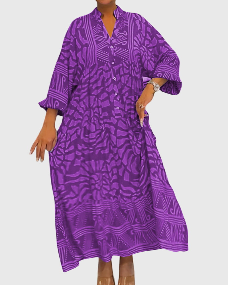 Mckinley™ | Elegant Printed Maxi Dress