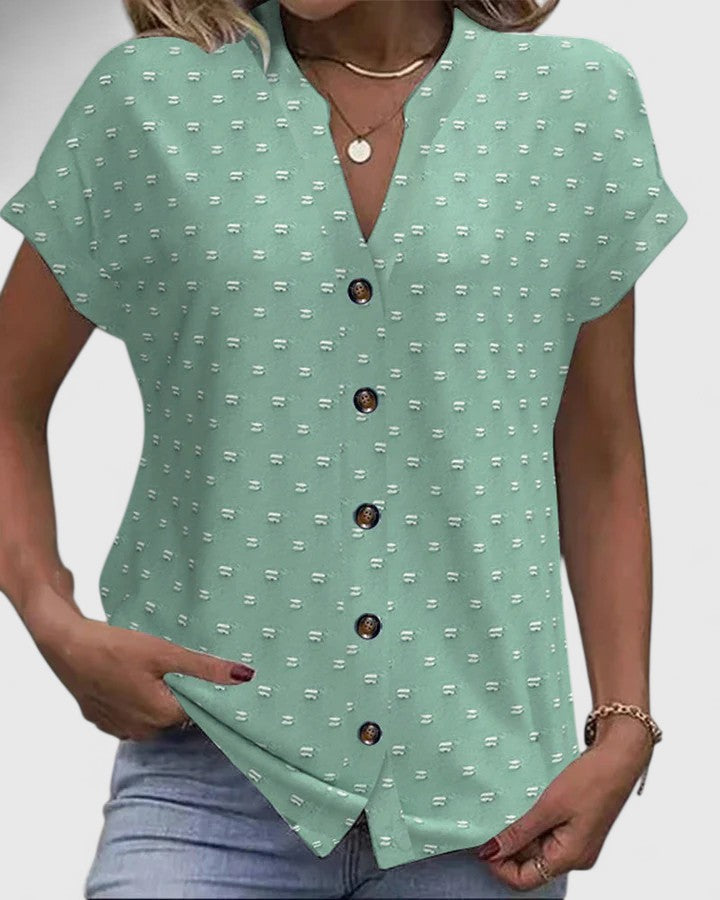 Miles | Relaxed V-Neck Knit Shirt