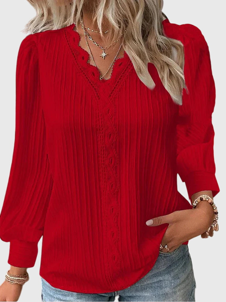 Andrea™ | Elegant Pullover Blouse