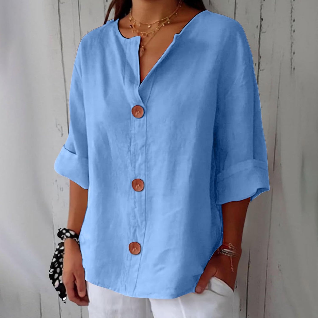 Clara | Casual Textured Blouse
