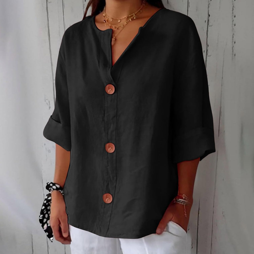 Clara | Casual Textured Blouse
