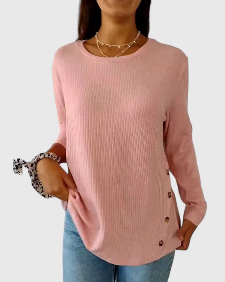 Megan™ | Elegant Crew Neck Top