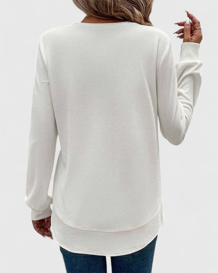 Nadyalyn | Elegant O-Neck Long Sleeve