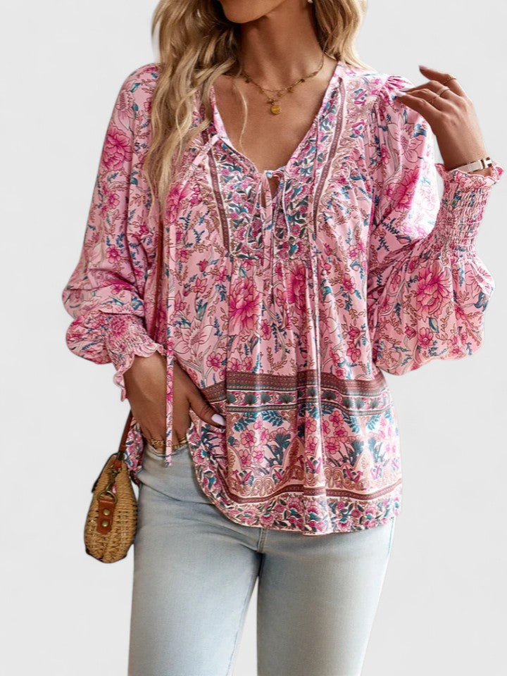Renazianne | Elegant Printed Top