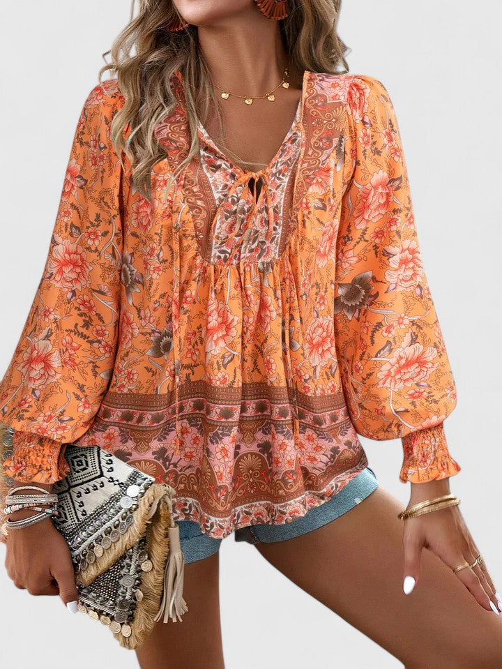 Renazianne | Elegant Printed Top