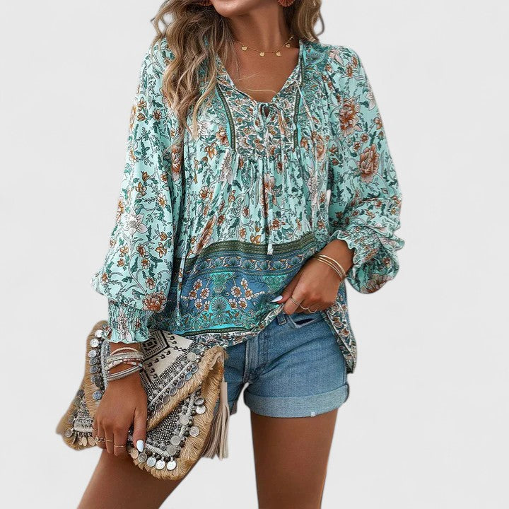 Renazianne | Elegant Printed Top
