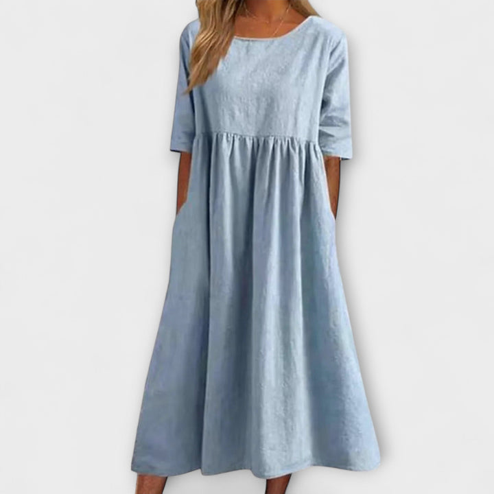 Kalyopi | Relaxed Fit Casual Midi Dress